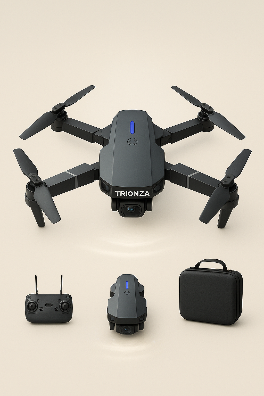 E88 Pro Foldable Quadcopter Drone - WIFI FPV, HD 4K Camera, Altitude Hold